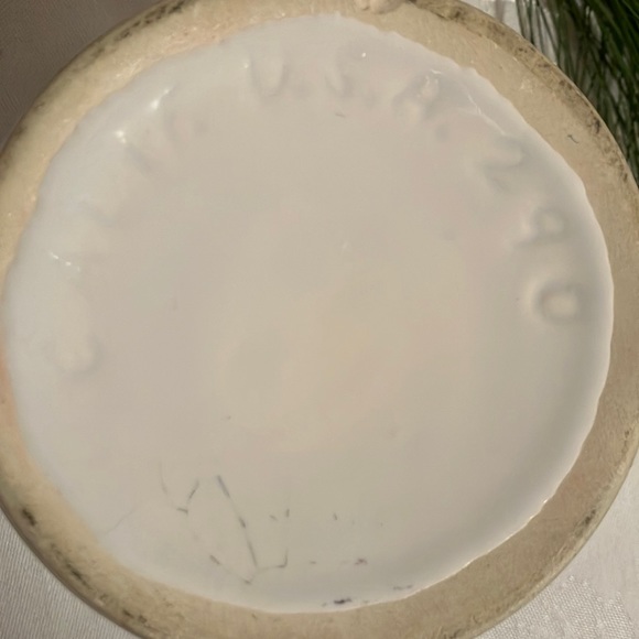 Vintage California Pottery USA White Farmhouse Pitcher 4-1/2 inches - Picture 4 of 8